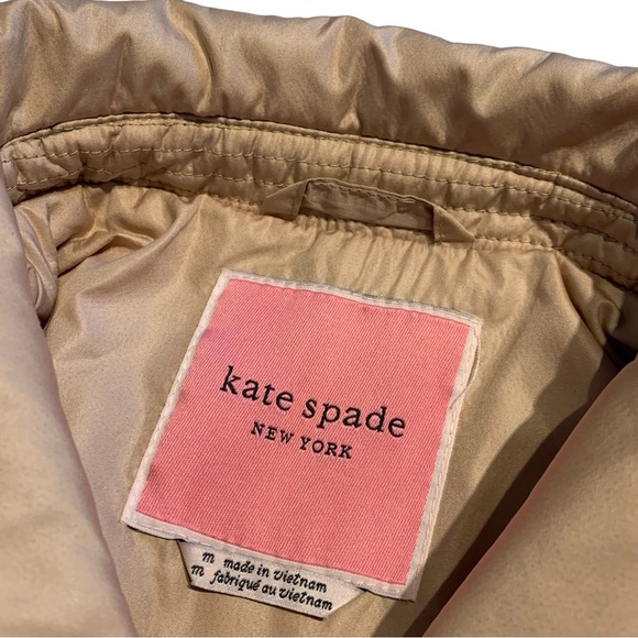 KATE SPADE | Women’s New York Belted Quilted‎ Coat - Sz Medium - Picture 12 of 16